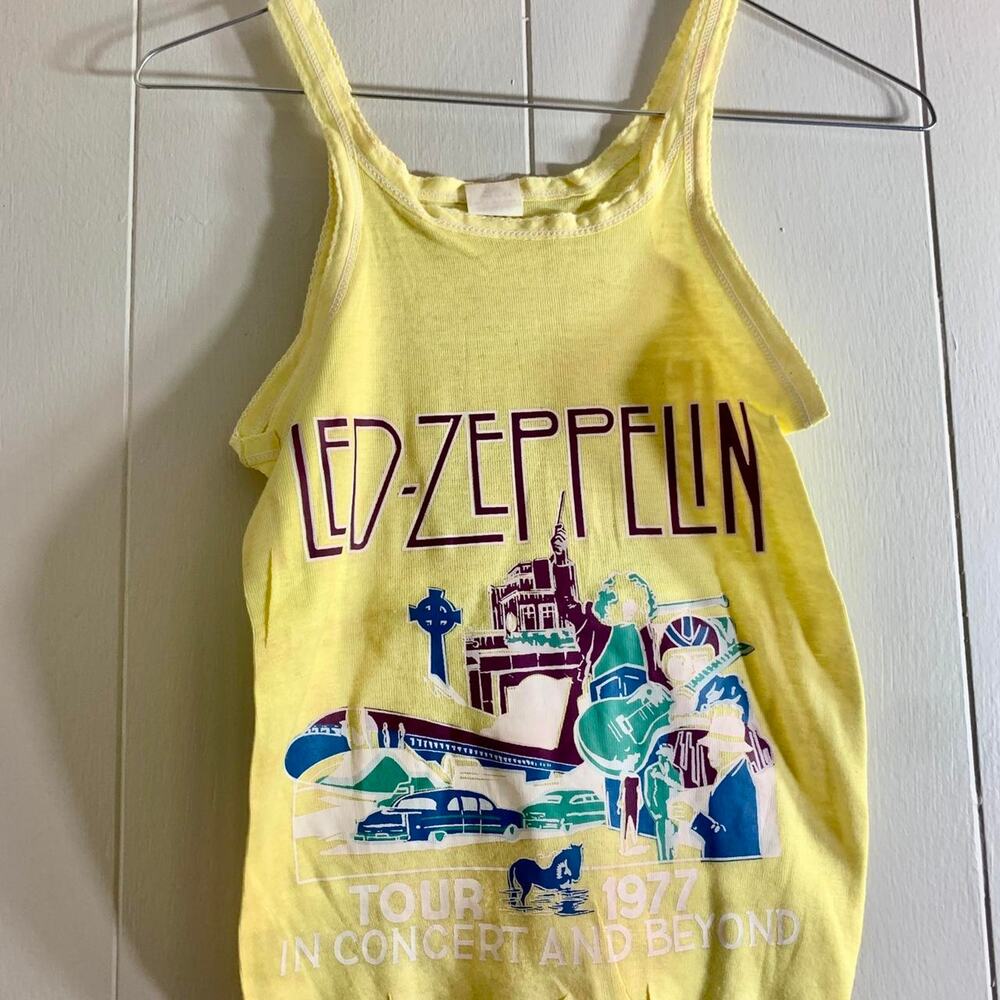 1977 LED ZEPPELIN U.S. Tour single stitch tank top sleeveless tee shirt 14